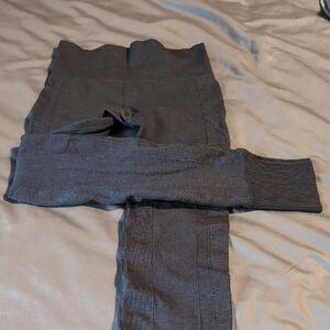 Lululemon Athletica Charcoal Knit Leggings